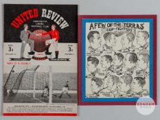 Manchester United v Weymouth Town F.A Cup 3rd Round match programme, 1950.