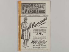 Liverpool v. Preston North End combined match programme, 1924.