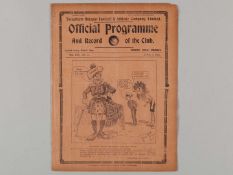 Tottenham Hotspur v. Liverpool match programme, 5th April 1924.