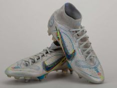 Andre Silva pair of silver Nike Mercurial match worn football boots.