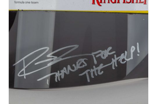 Paul Di Resta signed 2011 Force India Arai race visor with Zylon visor panel. - Image 3 of 4