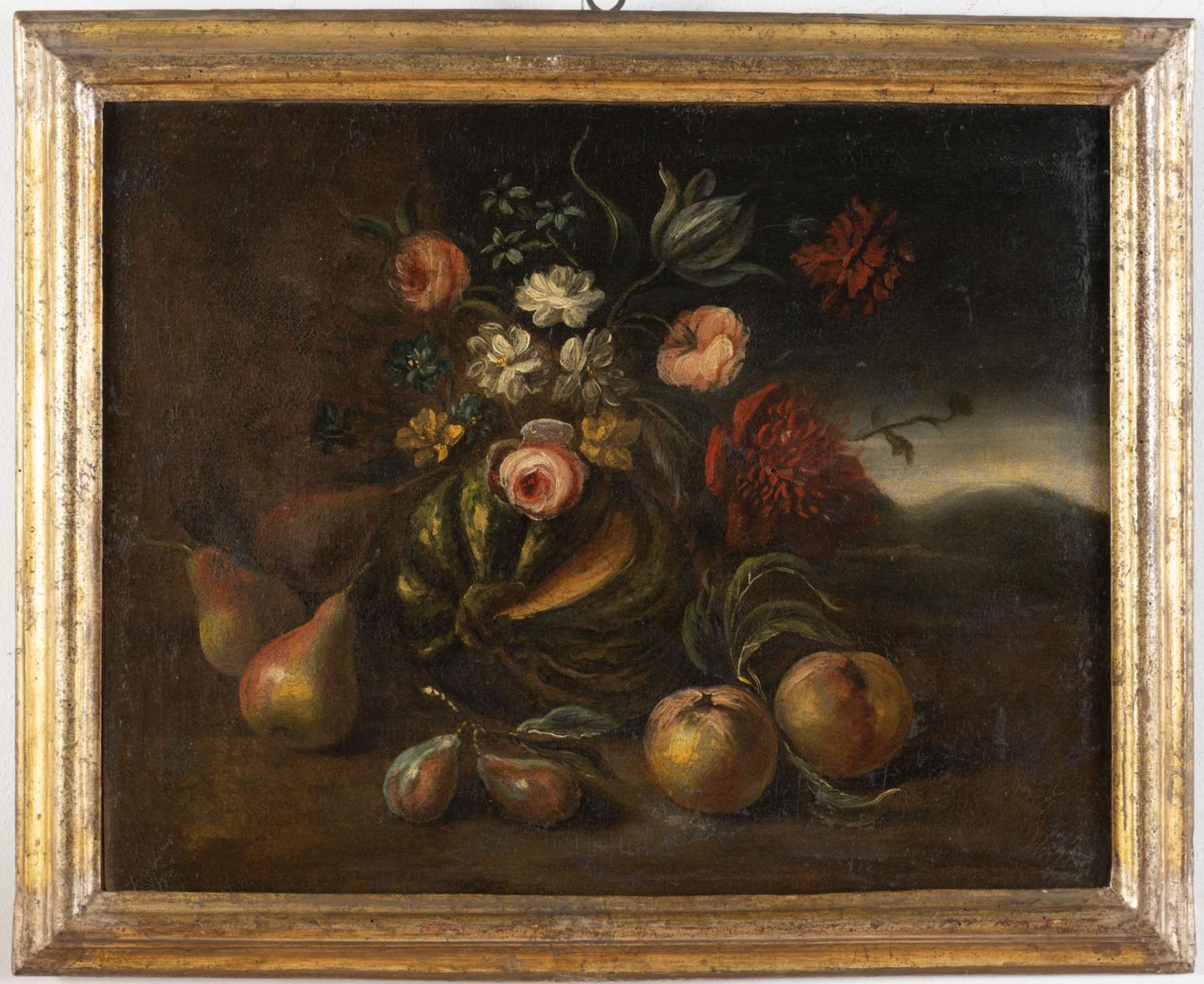 Maestro del XVIII secolo, Coppia di dipinti raffiguranti “Nature morte”. Olii su tela, H cm - Bild 2 aus 5