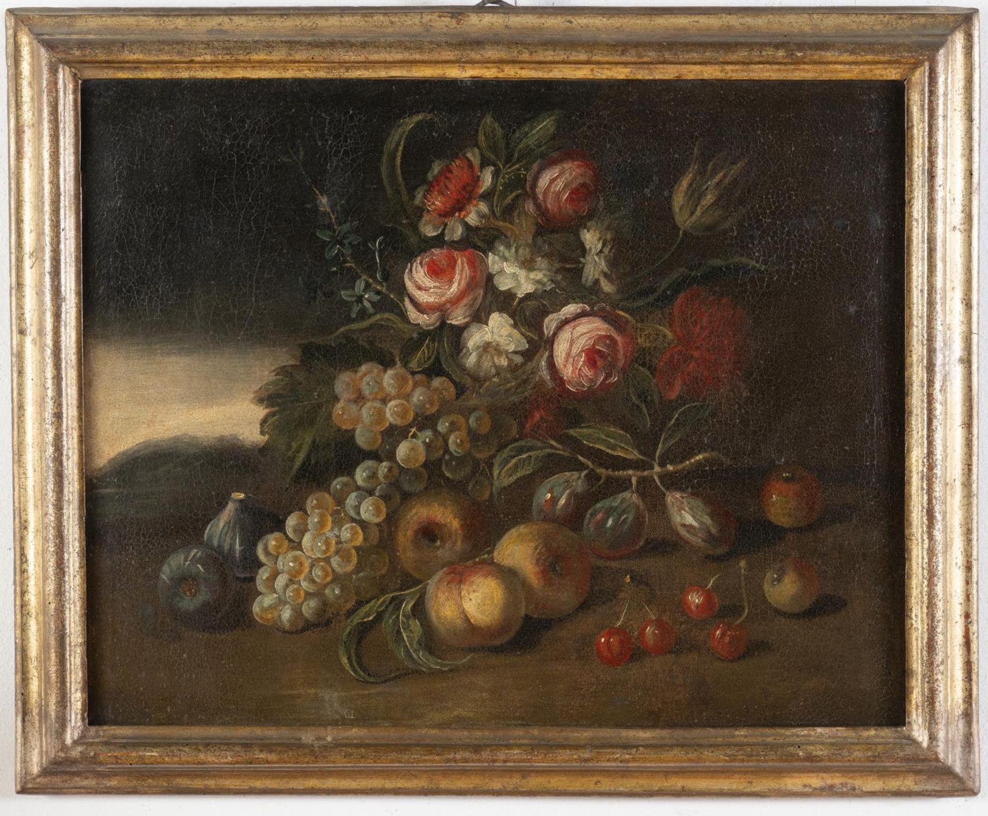 Maestro del XVIII secolo, Coppia di dipinti raffiguranti “Nature morte”. Olii su tela, H cm - Bild 4 aus 5