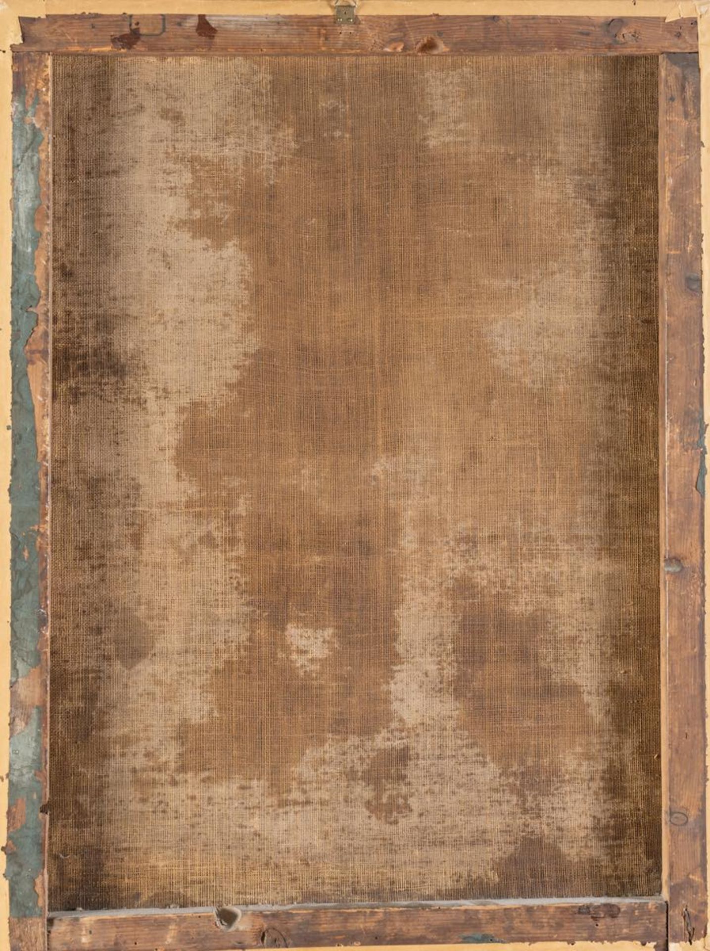 Maestro Toscano del XVII secolo “Scena di Vita di Cristo”. Olio su tela, H cm 82.5x62.5 - Bild 2 aus 2