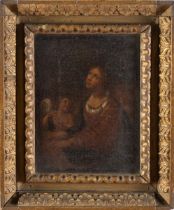 Domenico Zampieri detto Il Domenichino (Bologna 1581 - Napoli 1641), ambito di, “Santa con
