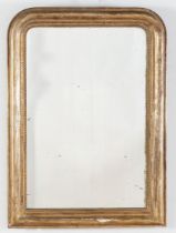 Specchiera rettangolare in legno, Francia, fine del XIX secolo. Superficie decorata con incisioni e