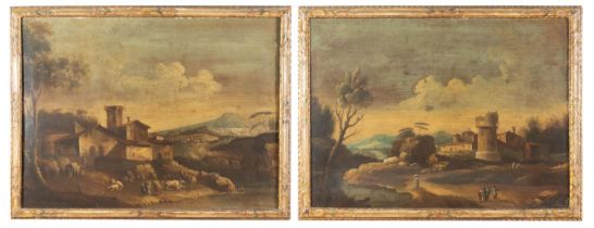 Giuseppe Zais (Canale d’Agordo 1709 - Treviso 1784), ambito di, Coppia di dipinti raffiguranti