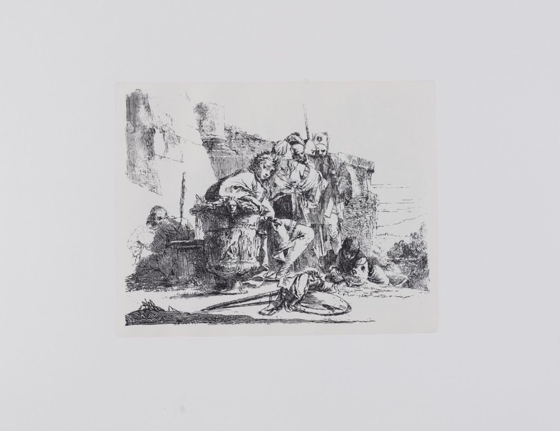 Giambattista Tiepolo (Venezia 1696 - Madrid 1770), “Varj Capricci Inventati ed Incisi dal celebre - Bild 11 aus 14