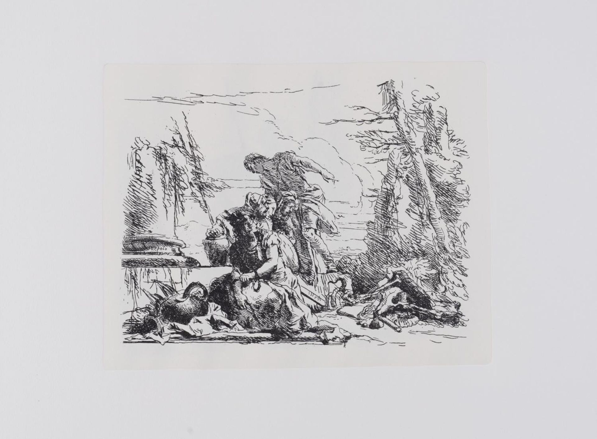 Giambattista Tiepolo (Venezia 1696 - Madrid 1770), “Varj Capricci Inventati ed Incisi dal celebre - Bild 7 aus 14