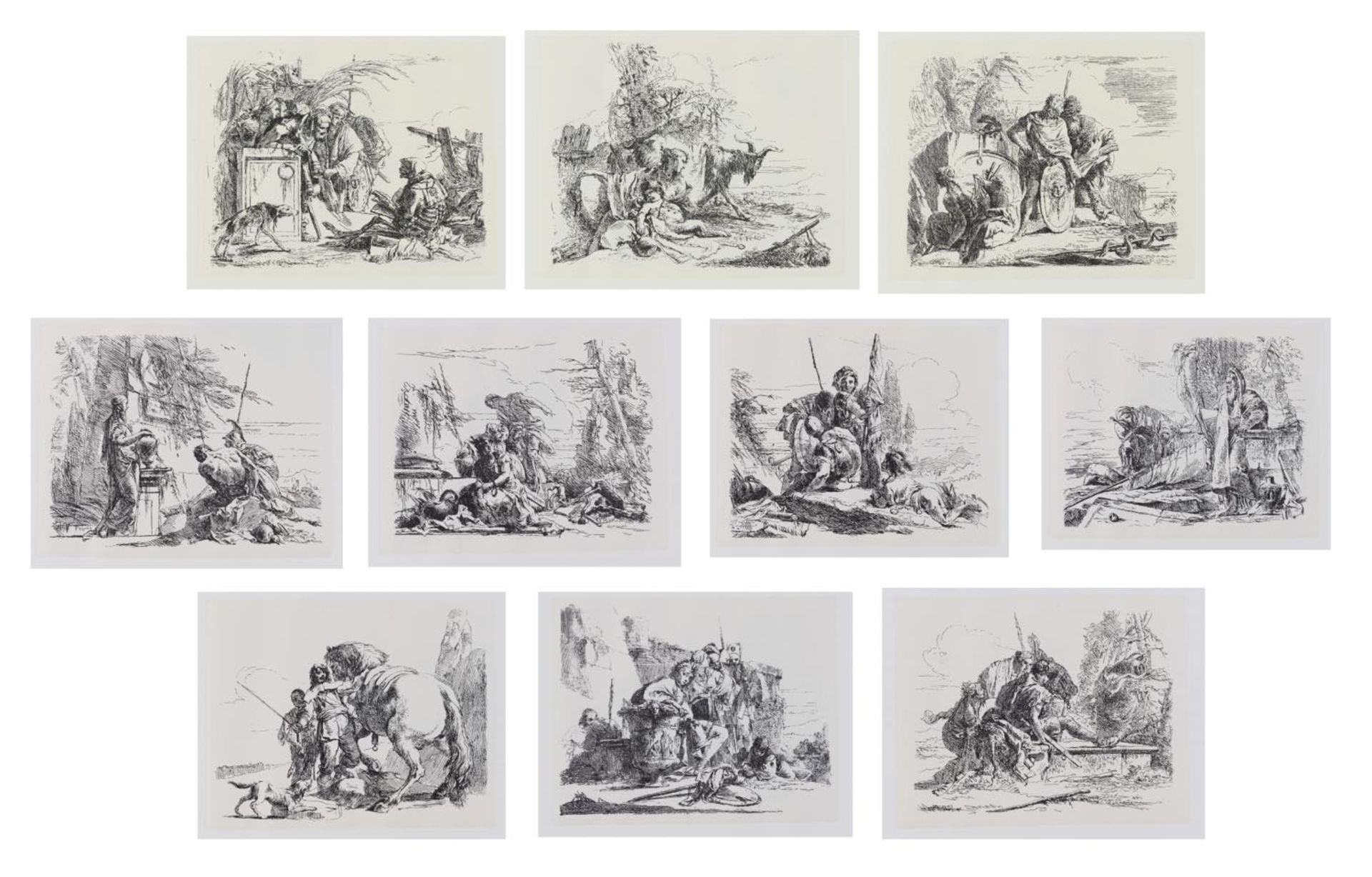 Giambattista Tiepolo (Venezia 1696 - Madrid 1770), “Varj Capricci Inventati ed Incisi dal celebre