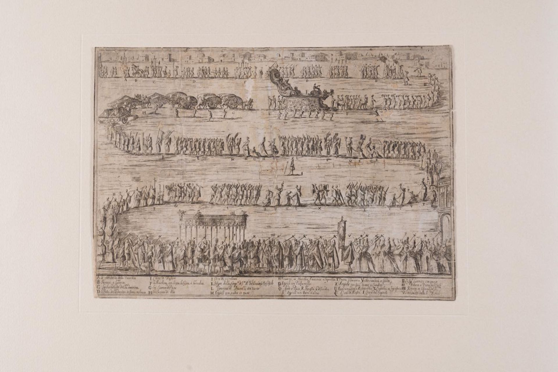 Carlo Antonio Buffagnotti (Distretto di Circa 1660 - Ferrara 1717), “Processione per un