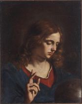 Giovanni Francesco Barbieri, detto Il Guercino (Cento 1591 - Bologna 1666), scuola di, “Cristo