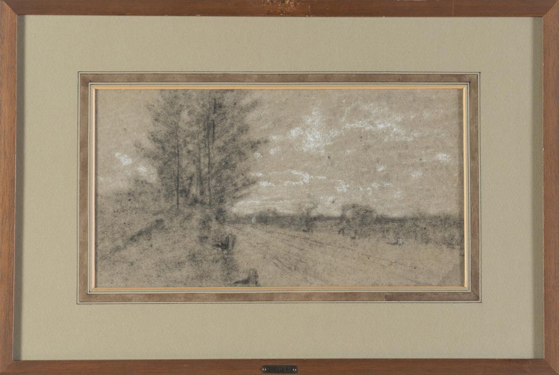 Coriolano Vighi (Firenze 1852 - Bologna 1905), “Paesaggi”. Coppia di tecniche miste su carta, - Bild 2 aus 5