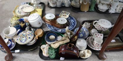 A collection of assorted ceramics and other items including an end of day glass dump weight, a Susie