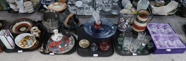 A collection of assorted cut glass, ceramics and other items Condition Report:No condition report