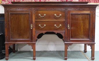 An Edwardian mahogany sideboard, 110cm high x 167cm wide x 60cm deep Condition Report:Available upon