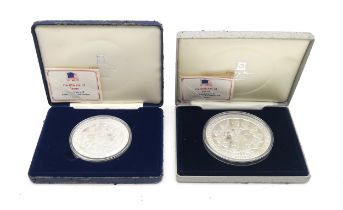 Pobjoy Mint Bicentenary of America's Constitution 10 ounce and 5 ounce fine silver commemorative