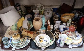 A collection of decorative ceramics and glass Condition Report:No condition report available.