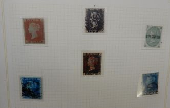 GREAT BRITAIN  a small collection of stamps from 1840 to 1946 to include 1/d black full margin 1840,