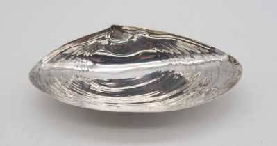 Naval Interest; An American Sterling shell dish, by Wallace, inscribed 'To LIEUT. CHARLES H.