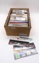 GREAT BRITAIN A box of presentation pack stamps from 1988 to 1990 many x 3 approximately 270 packs