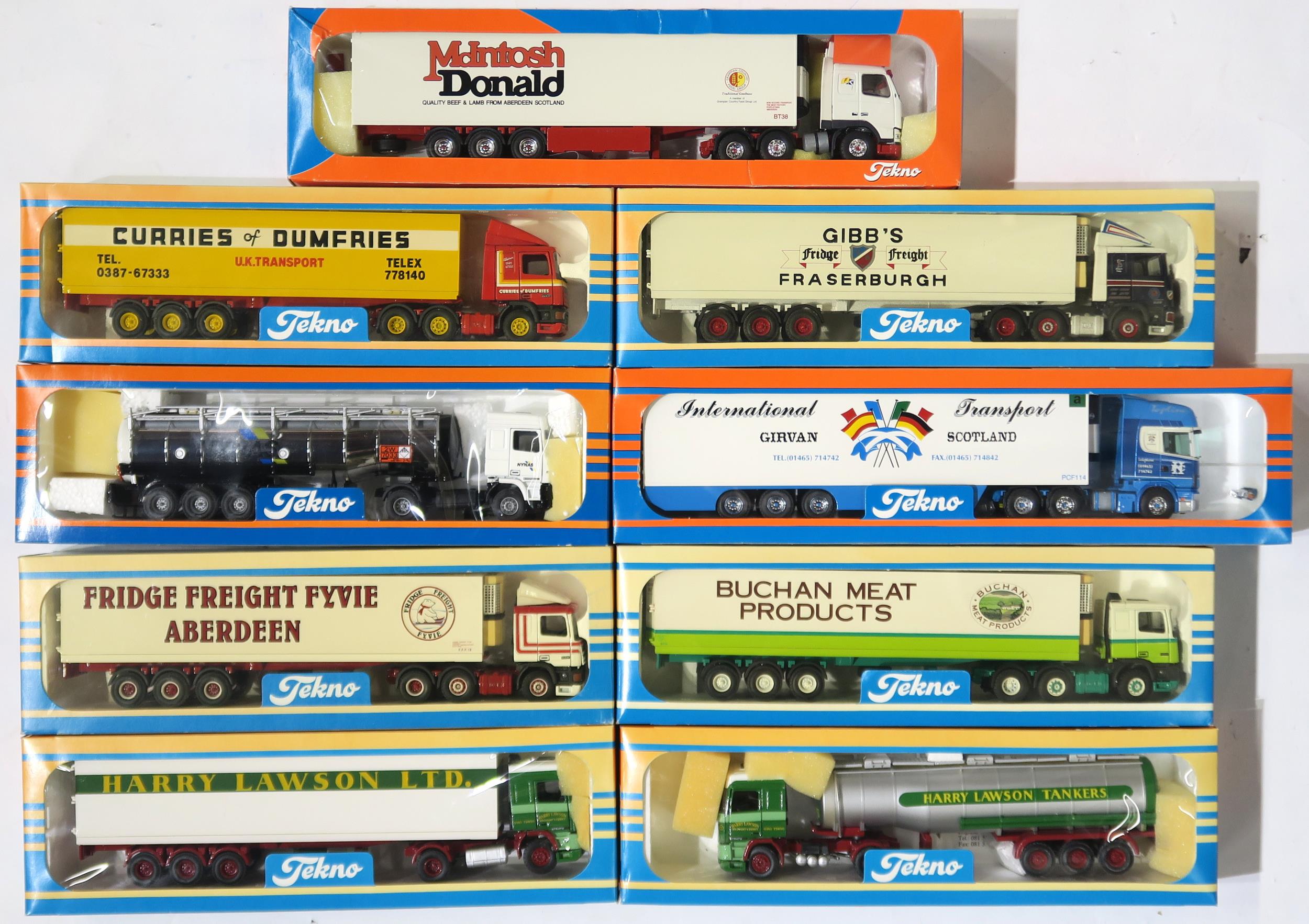 Tekno 1/50 N°90 – Mercedes Actros & Remorque Frigo – Saints – Diecast