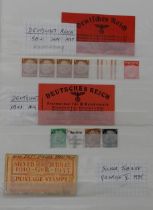 GERMANY a stock book to include a group of booklets with September 1937, August 1941, Welfare Fund