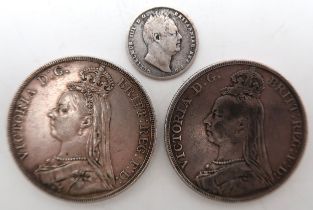 VICTORIA 1 Crown 2nd portrait 1889 Obverse crowned and veiled bust ('Jubilee Head') of Queen