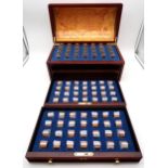 DANBURY MINT United States US State Quarters collection in a presentation chest Condition Report: