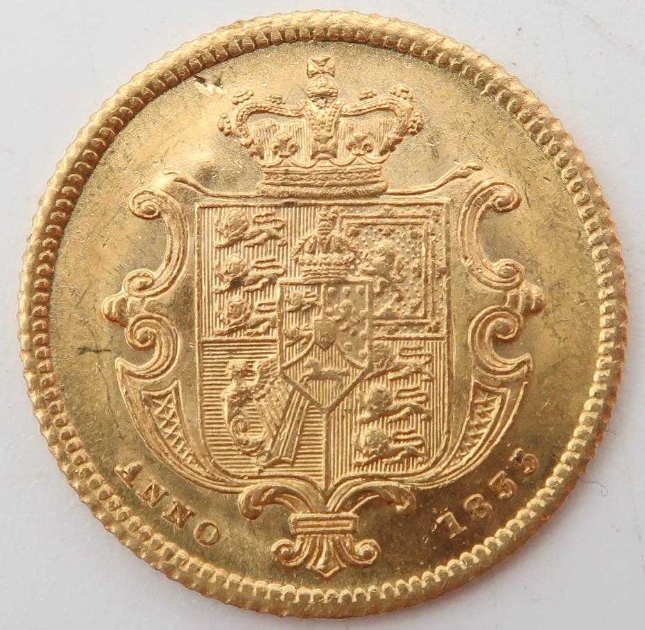 William IV (1830-1837) ½ Sovereign 1835 Obverse Uncrowned portrait of King William IV right, - Image 2 of 3