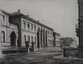 WILFRED CRAWFORD APPLEBY (SCOTTISH 1889-1954)  GLASGOW HIGH SCHOOL  Etching, signed lower right,