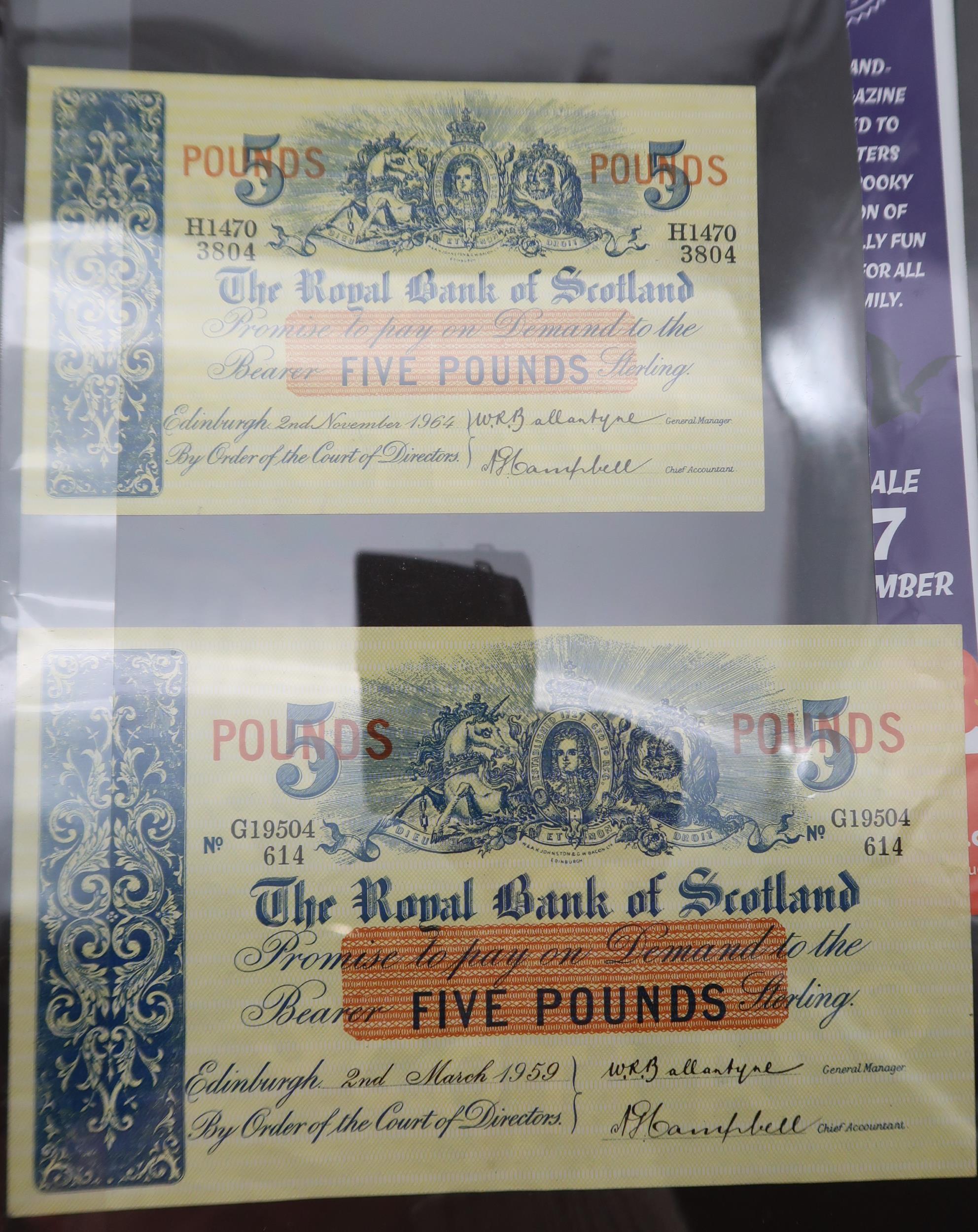 The Royal Bank of Scotland  a collection of banknotes to include specimen examples all denominations - Image 11 of 17