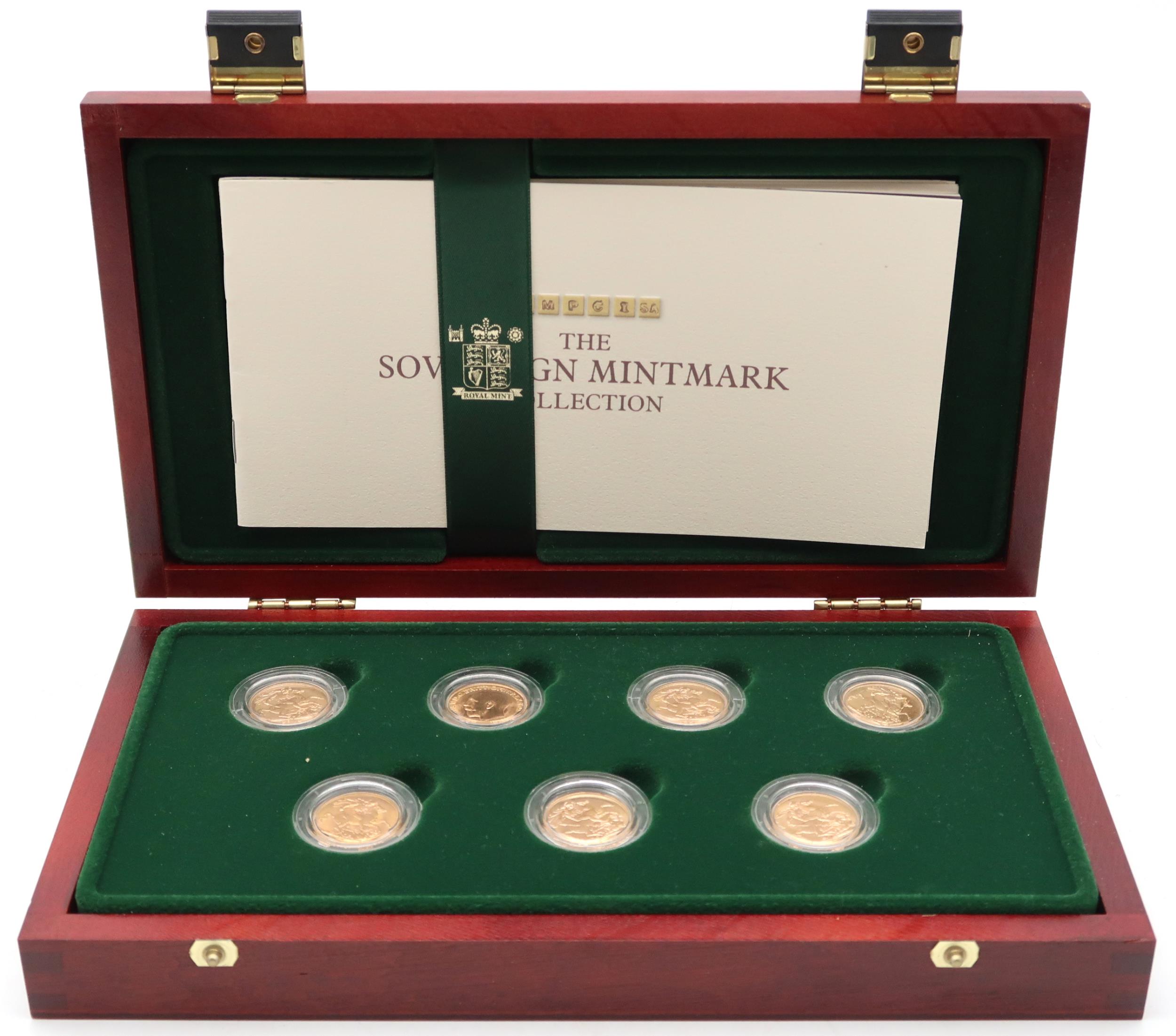 THE ROYAL MINT The Sovereign Mintmark Collection of Seven Sovereigns from George V Number 134/958