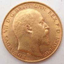 EDWARD VII ½ Sovereign 1902 Obverse portrait of King Edward VII facing right legend around