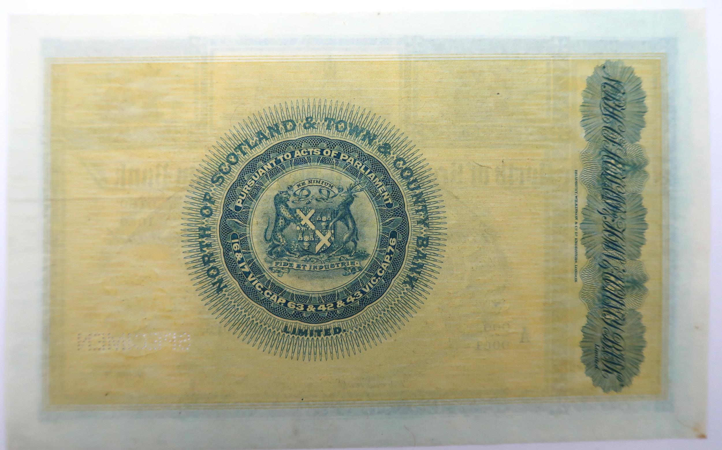 The North of Scotland & Town & Country Bank  specimen £5 A 0001/0001 and A 0160/1000 Aberdeen 1st - Image 2 of 2