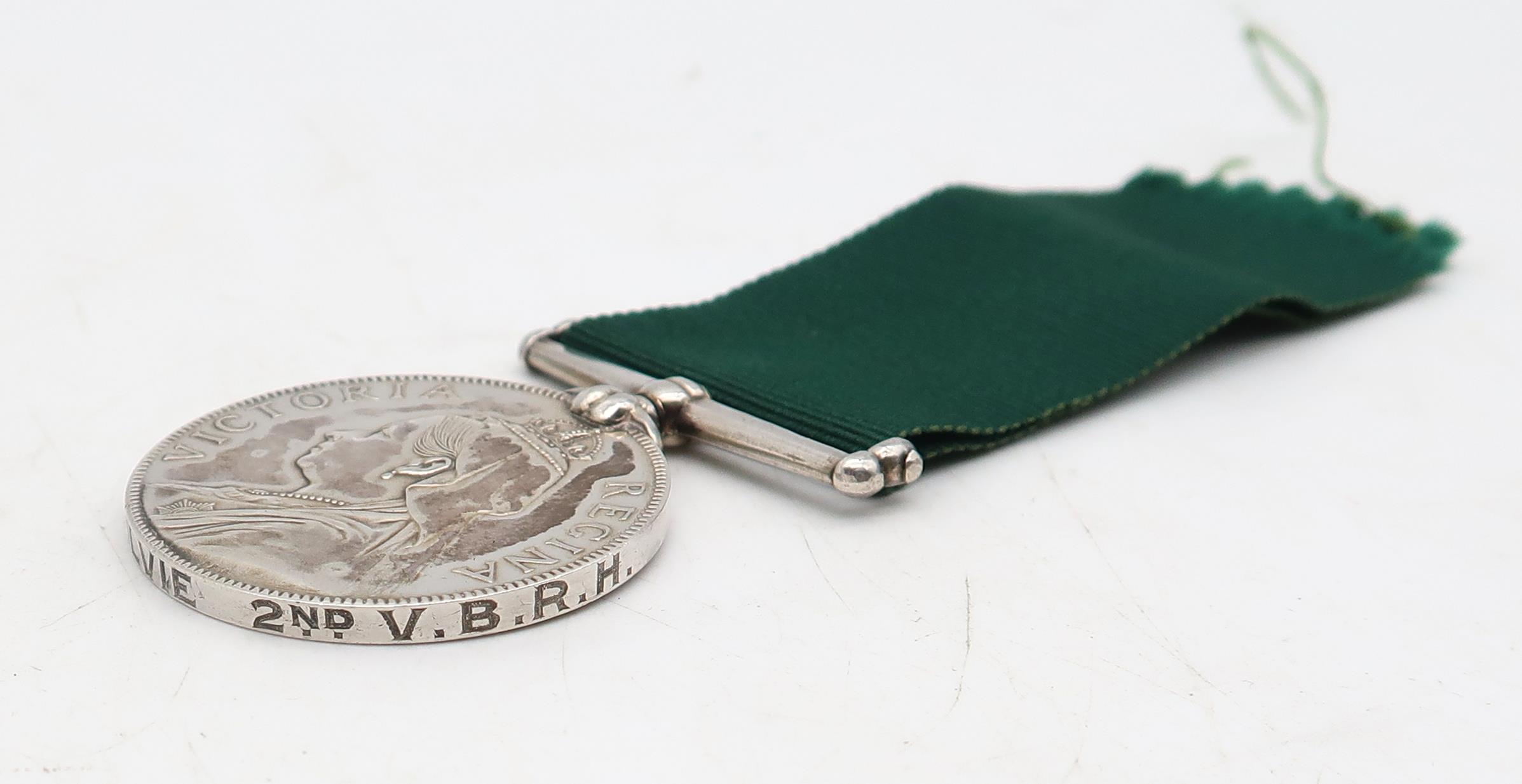 A Victorian Volunteer Long Service Medal awarded to Cr. St. J. Ogilvie, 2nd Volunteer Battalion, - Image 3 of 3