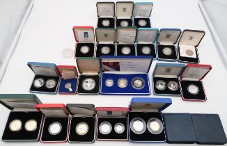 Elizabeth II (1952-2022) A lot comprising The Silver Proof Piedfort Three Coin Collection 2004,