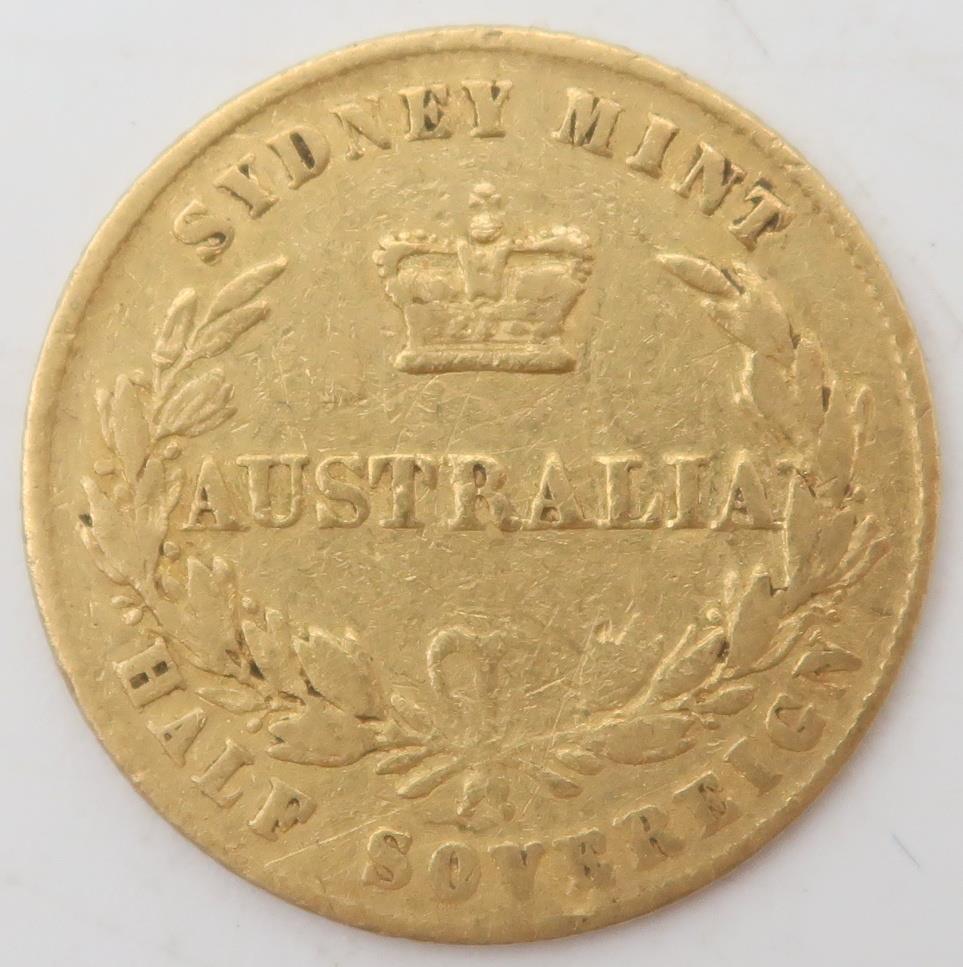 VICTORIA (1837-1901) Obverse Victoria facing left and wearing a wreath of banksia which is plaited, - Image 2 of 3