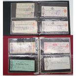 A collection in two binders of promissory notes and cheques issued by various Scottish regional