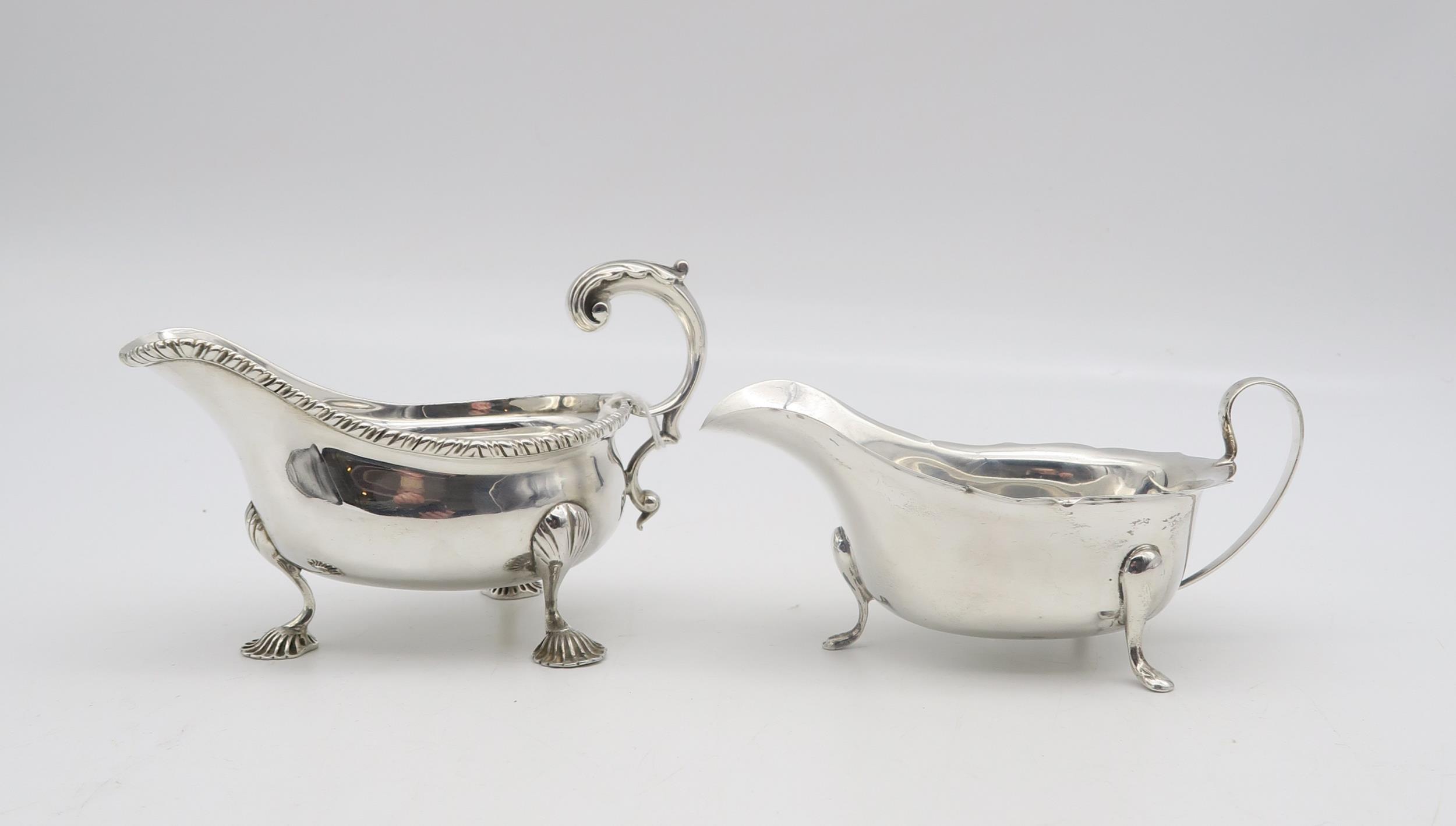 A late-Victorian silver sauce boat, by Charles Stuart Harris, London 1898, in the George III