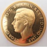 GEORGE VI 5 Pounds 1937 Obverse uncrowned portrait of King George VI left, legend around GEORGIVS VI