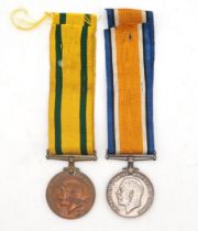 A WW1 Territorial Force War Medal and British War Medal awarded to 5649/267258 Pte. A. London, Royal