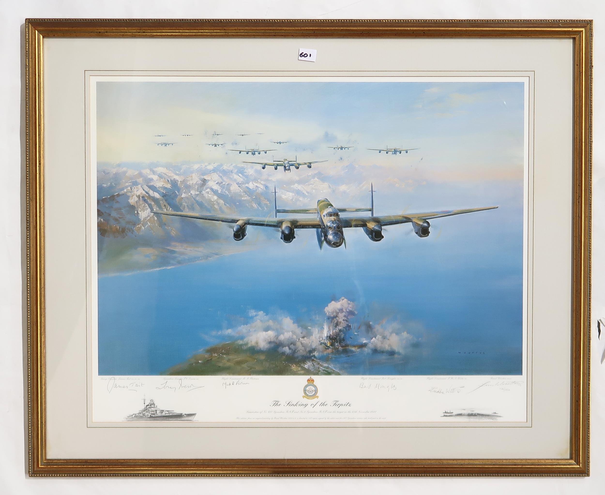 A collection of signed limited edition military aircraft prints, framed, the largest approx. 81cm - Image 3 of 11