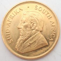 SOUTH AFRICA ONE KRUGERRAND 1981 Obverse; bust of Paul Kruger left legend around SUID-AFRIKA * SOUTH