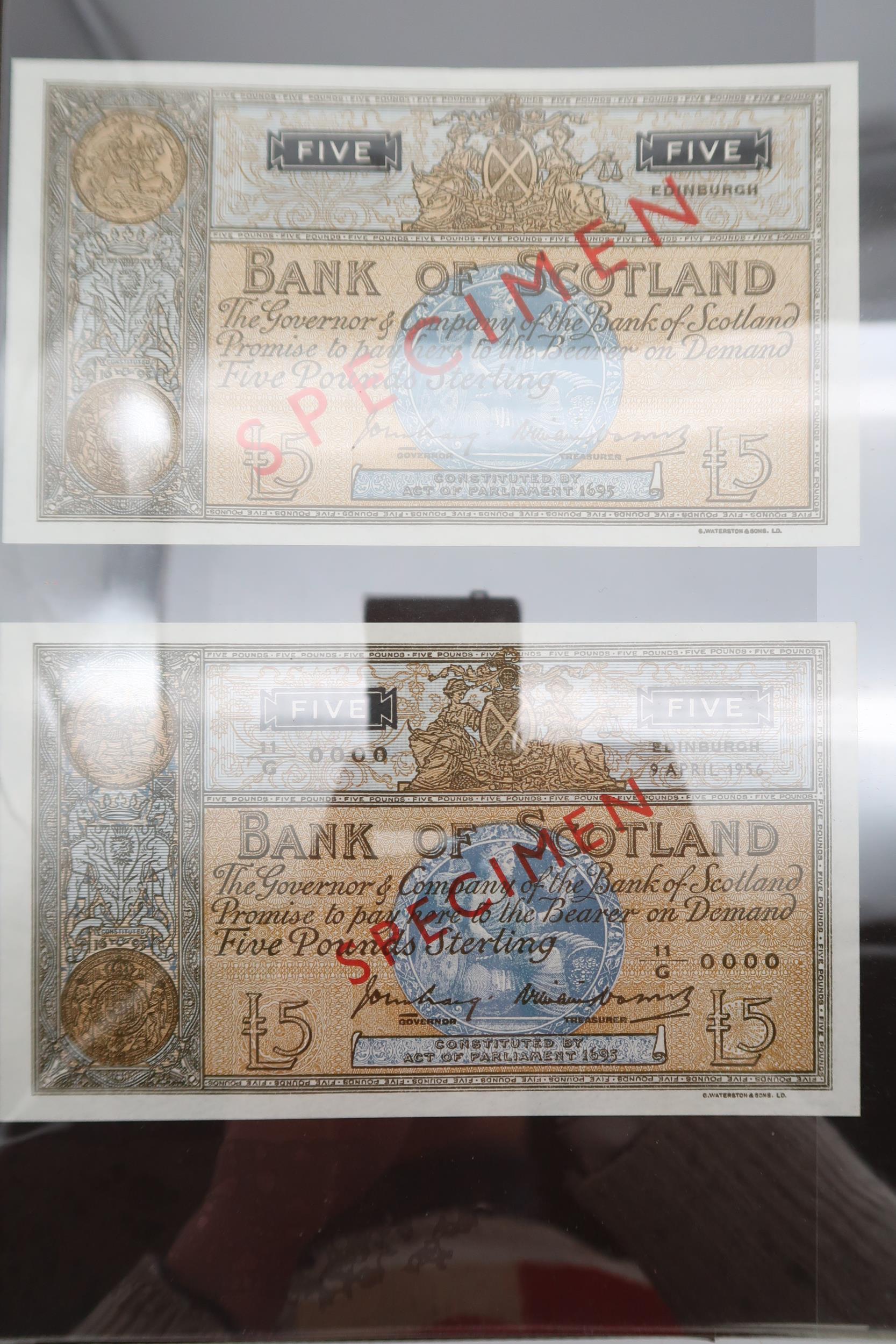 Bank of Scotland a collection in a binder of banknotes with £100, £50, £20, £10, £5, £1 to include - Image 12 of 14