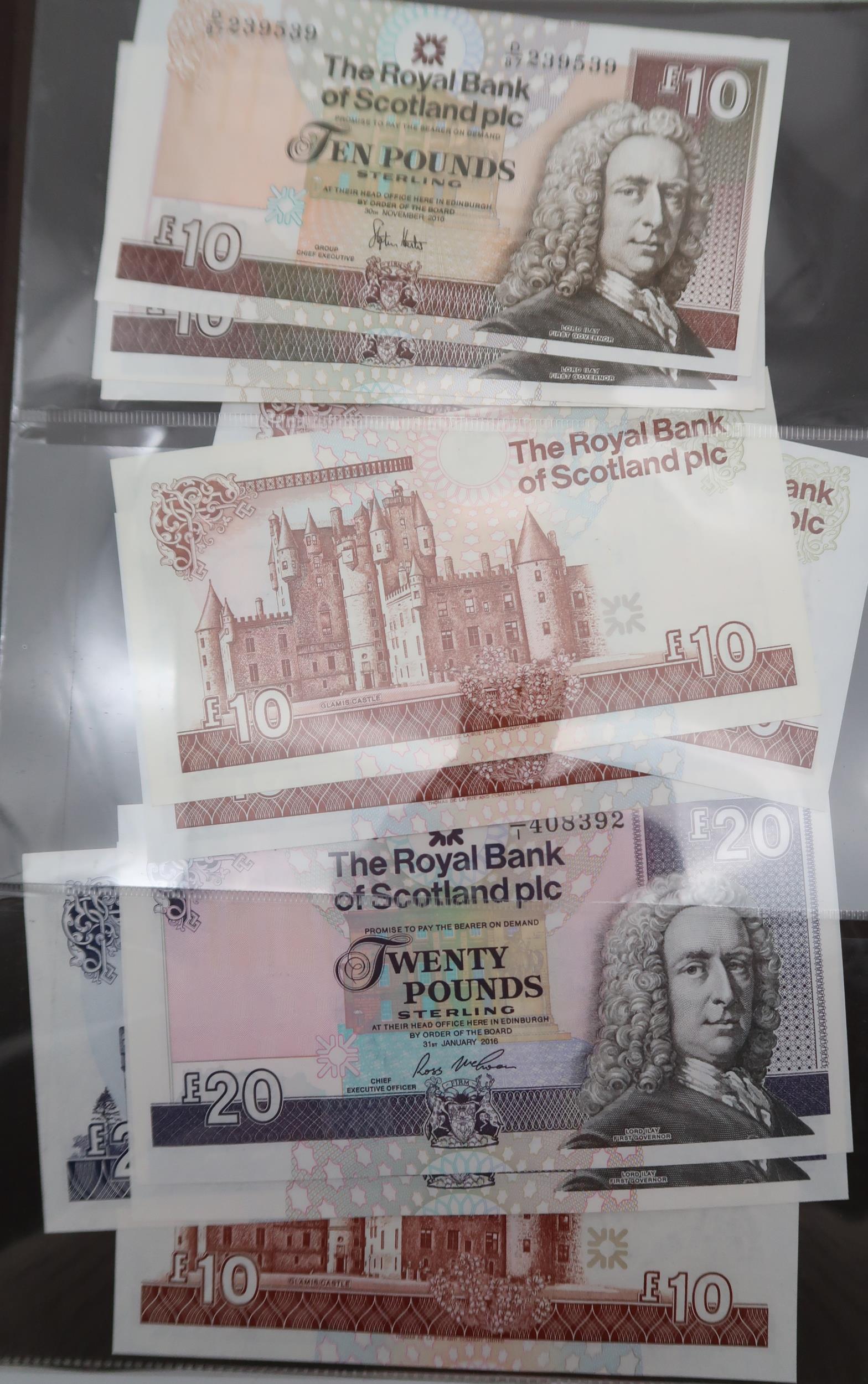 The Royal Bank of Scotland  a collection of banknotes to include specimen examples all denominations - Image 13 of 17