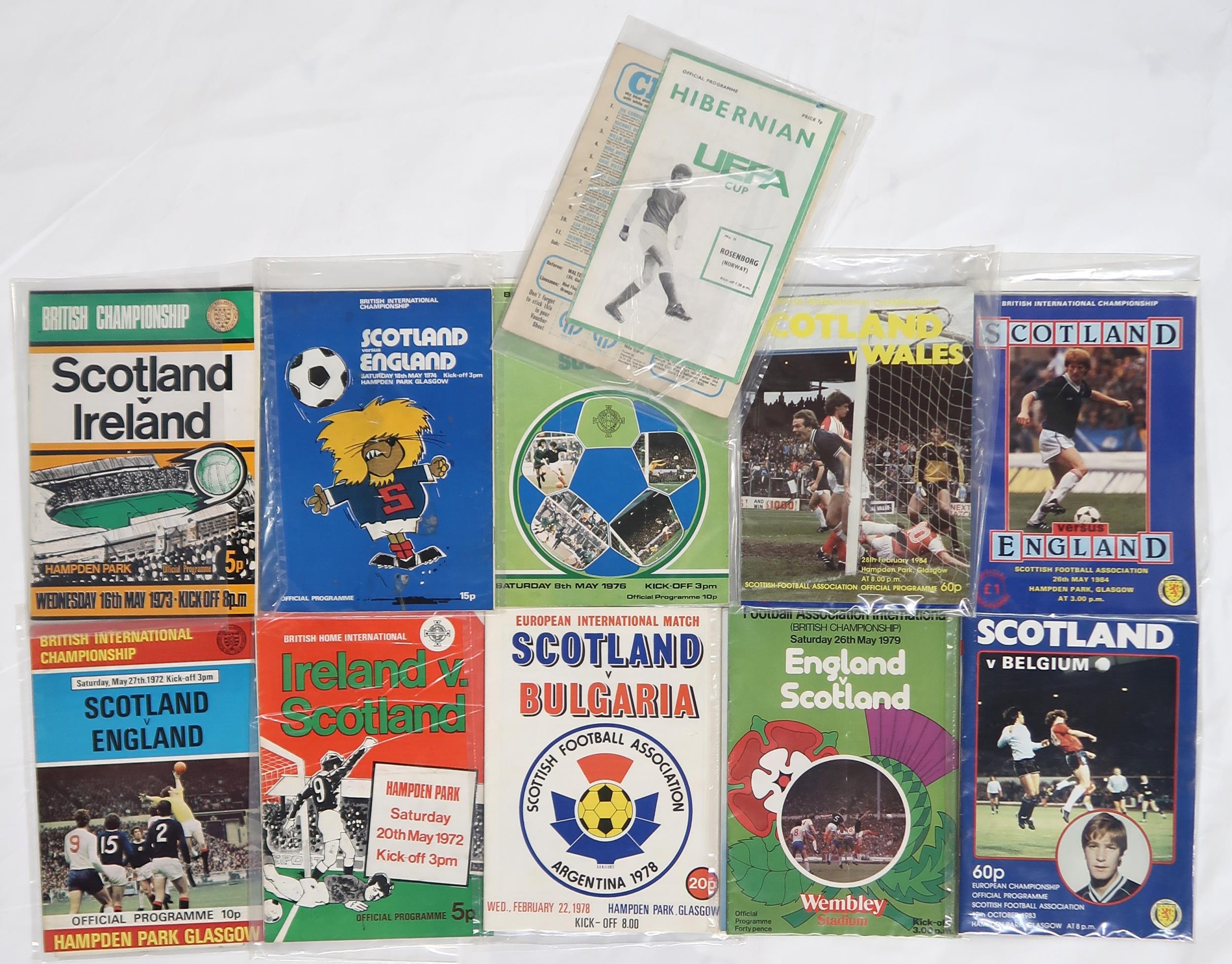 A small collection of 1970s-era Rangers F.C. match programmes, with a selection of further - Image 3 of 3