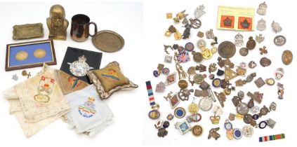 A large and varied assortment of militaria, to include WW1-period Canadian Expeditionary Forces