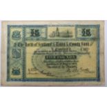 North of Scotland & Town & County Bank Limited, £5, 1st March 1921, serial number A 0383/0895, two