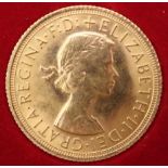 ELIZABETH II (1952-2022) 1 Sovereign 1966 Obverse 1st portrait of Queen Elizabeth II laureate